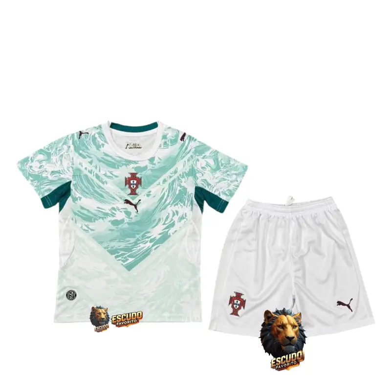 CAMISETA PORTUGAL II 2026 MUNDIAL EQUIPACIÓN PARA NIÑOS