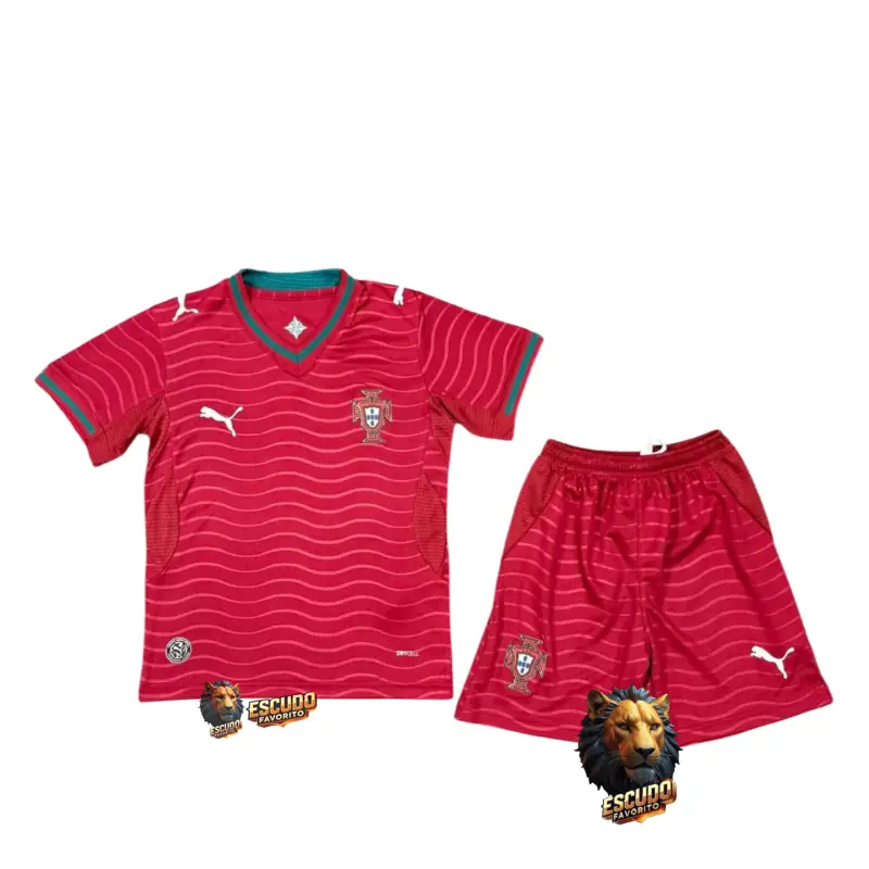 CAMISETA PORTUGAL I 2026 MUNDIAL EQUIPACIÓN PARA NIÑOS