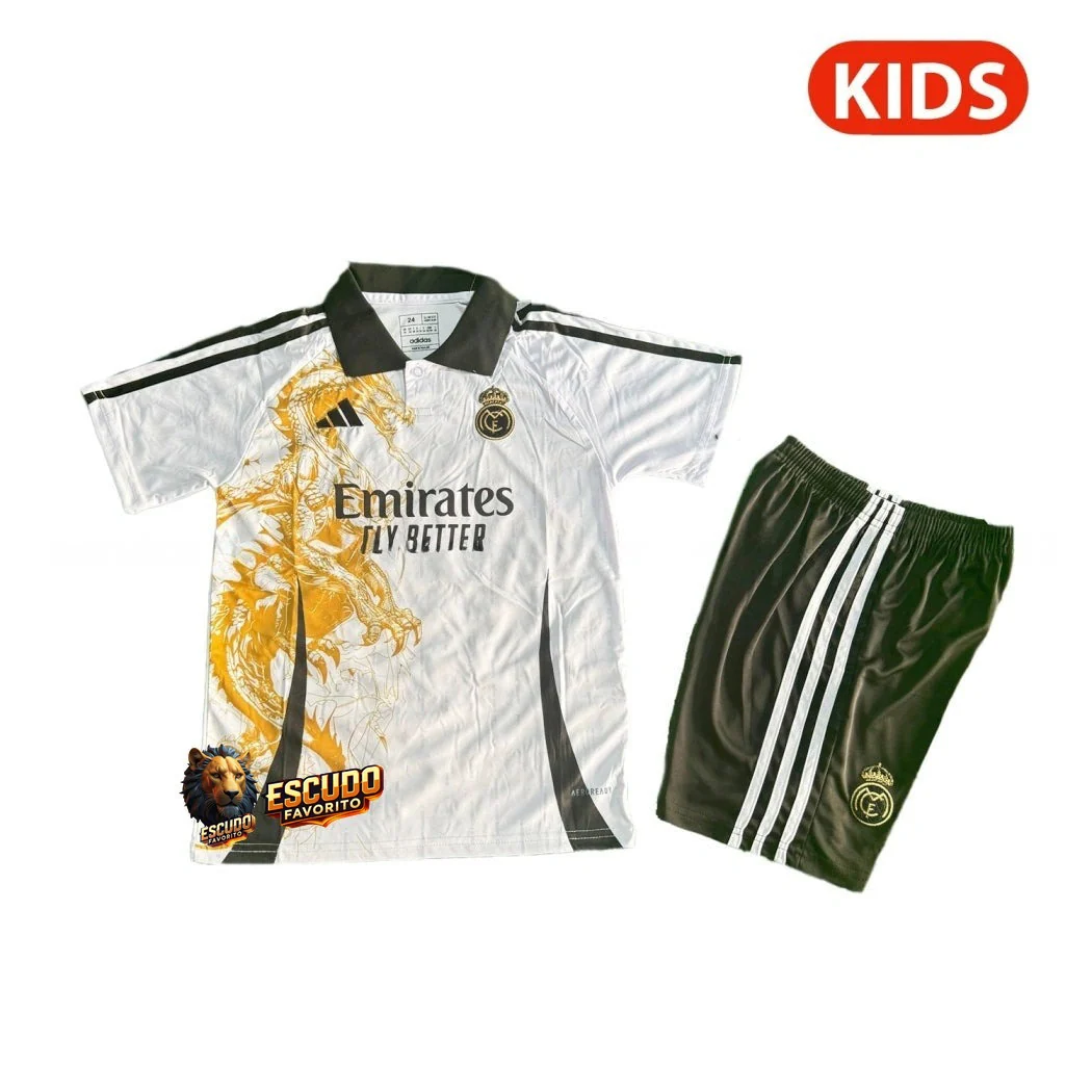 REAL MADRID DRAGÓN BLANCA IV 25/26 EQUIPACIÓN PARA NIÑOS