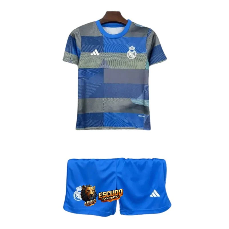 REAL MADRID PRE JUEGO 25/26 EQUIPACIÓN PARA NIÑOS