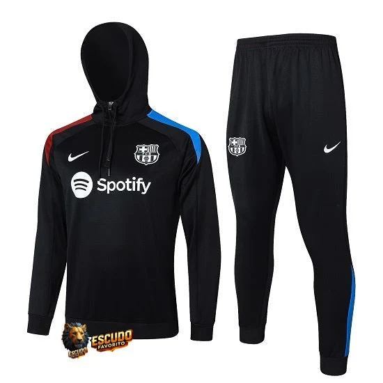 CHÁNDAL + PANTALONES BARCELONA ENTRENAMIENTO NEGRA 24/25 HOMBRE
