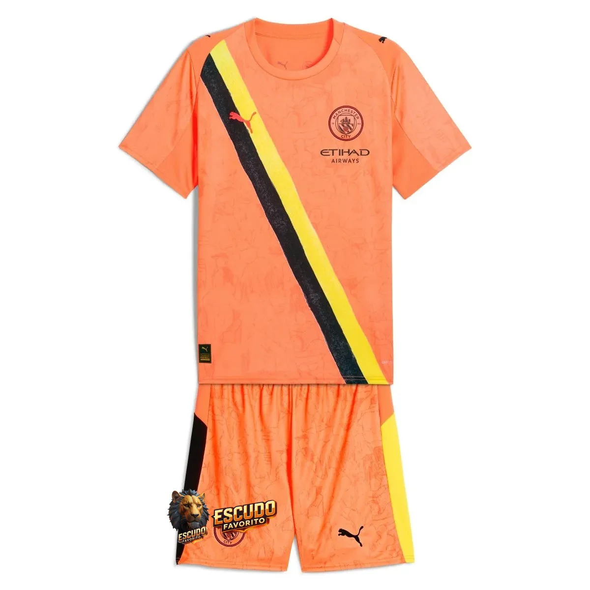 CAMISETA MANCHESTER CITY PORTERO 25/26 EQUIPACIÓN PARA NIÑOS