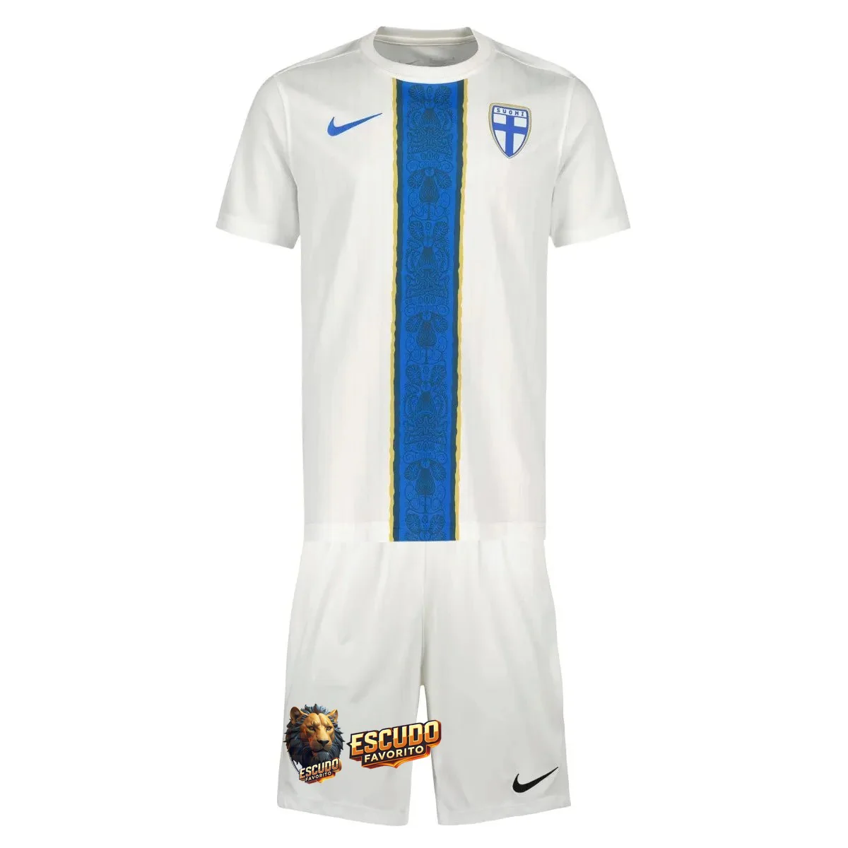 CAMISETA FINLANDIA I 25/26 EQUIPACIÓN PARA NIÑOS