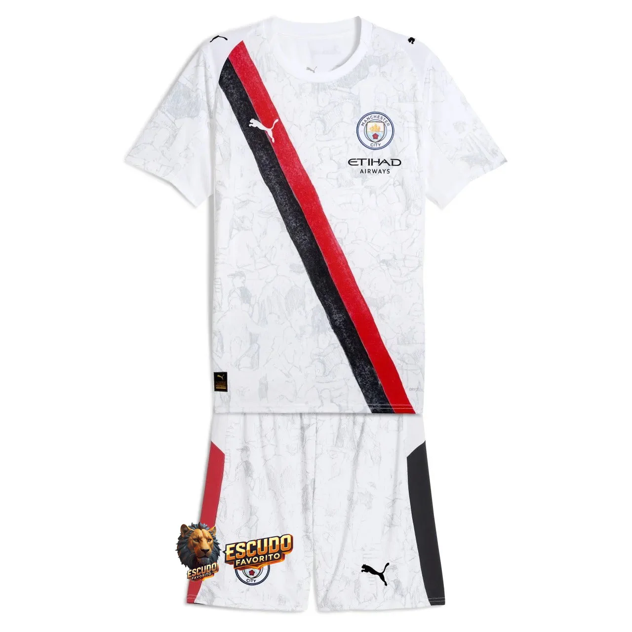 CAMISETA MANCHESTER CITY II 25/26 EQUIPACIÓN PARA NIÑOS