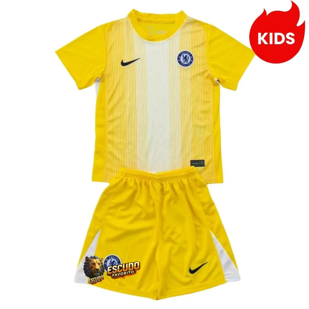 CAMISETA CHELSEA PORTERO I 25/26 EQUIPACIÓN PARA NIÑOS