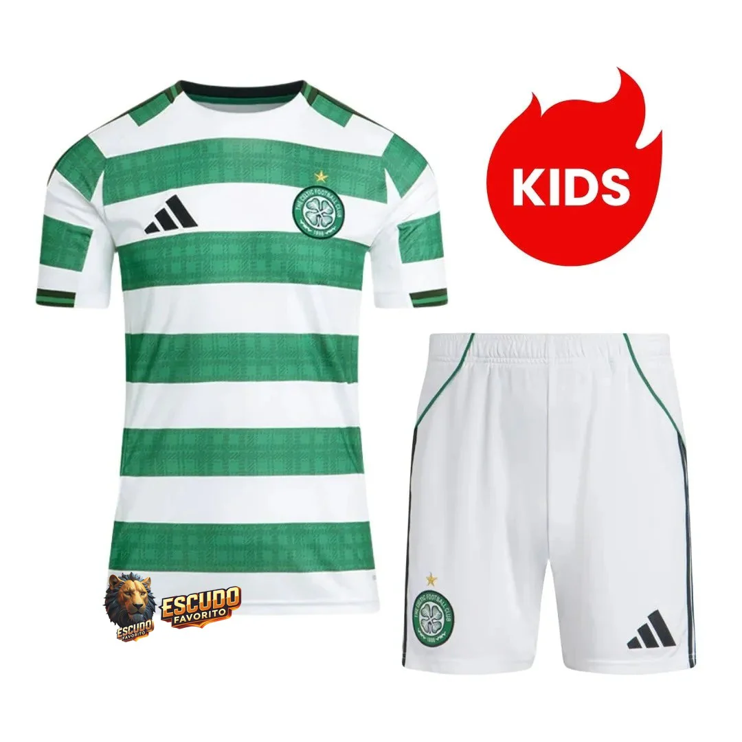 CAMISETA CELTIC I 25/26 EQUIPACIÓN PARA NIÑOS