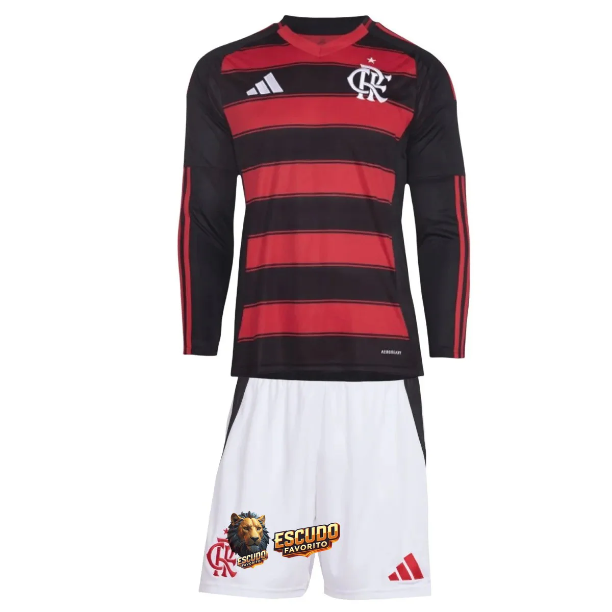 CAMISETA FLAMENGO MANGA LARGA I 25/26 EQUIPACIÓN PARA NIÑOS