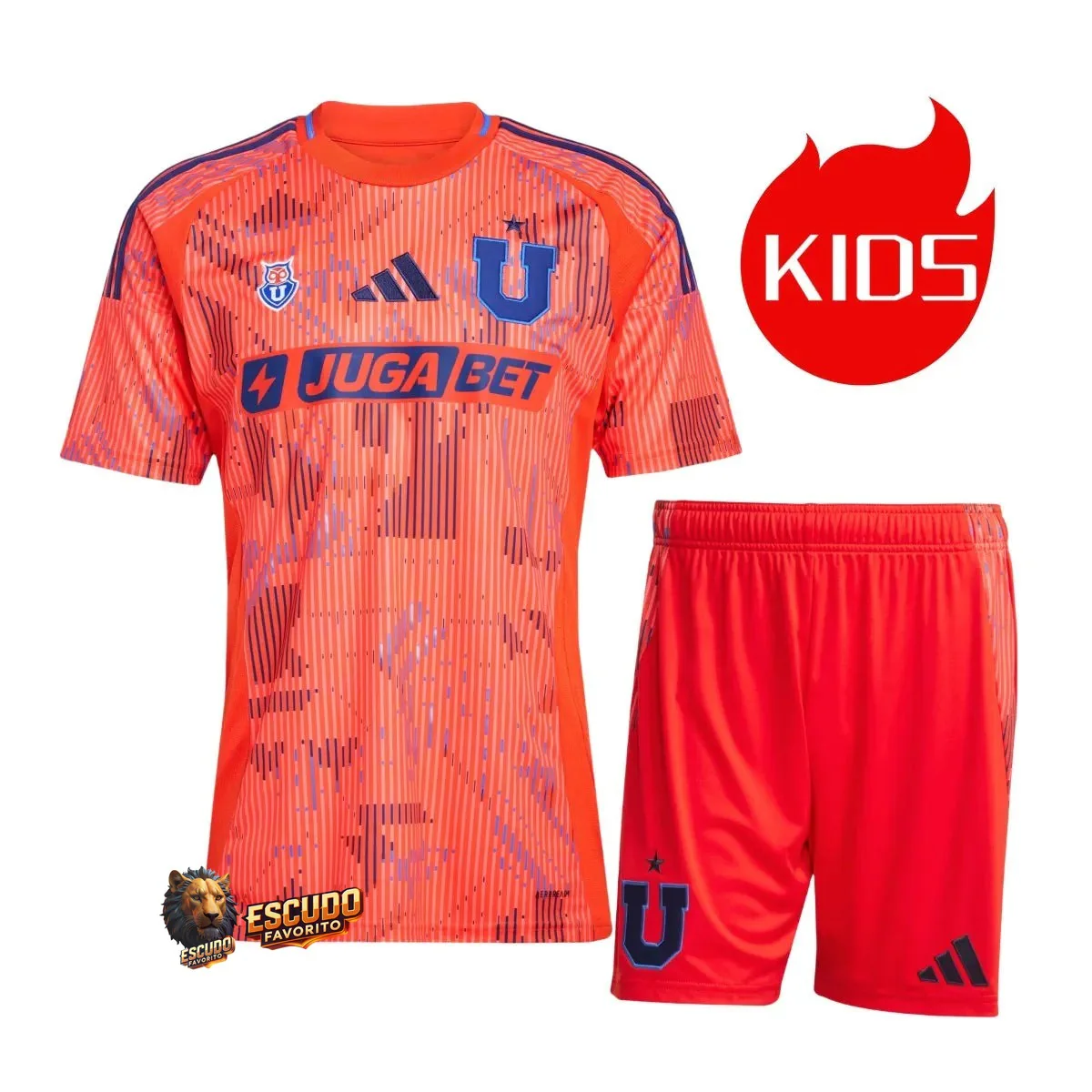 CAMISETA UNIVERSIDAD DE CHILE II 25/26 EQUIPACIÓN PARA NIÑOS