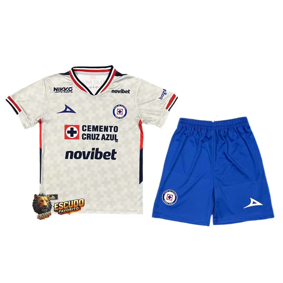 CAMISETA CRUZ AZUL I 25/26 EQUIPACIÓN PARA NIÑOS
