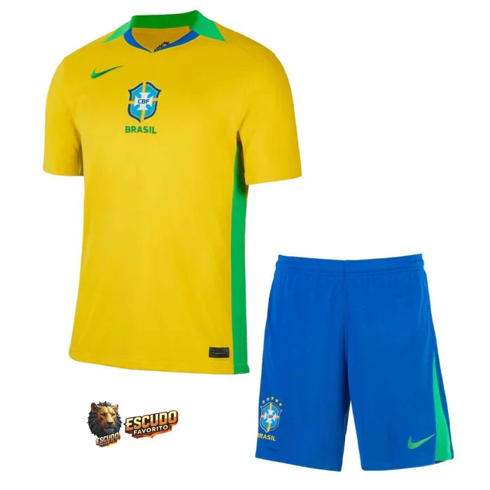 CAMISETA BRASIL I 25/26 EQUIPACIÓN PARA NIÑOS
