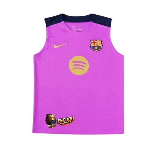 CAMISETA BARCELONA ENTRENAMIENTO SIN MANGA ROSA HOMBRE 25/26