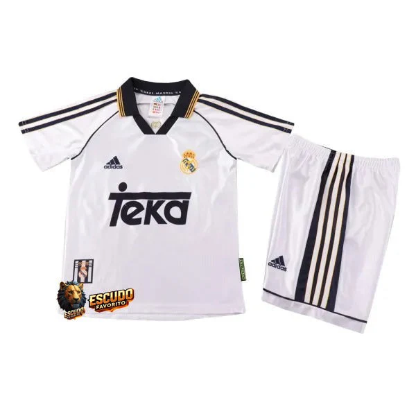 CAMISETA REAL MADRID I 98/99 EQUIPACIÓN PARA NIÑOS (RETRO)