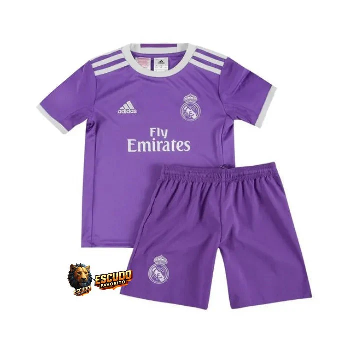 CAMISETA REAL MADRID II 16/17 EQUIPACIÓN PARA NIÑOS (RETRO)