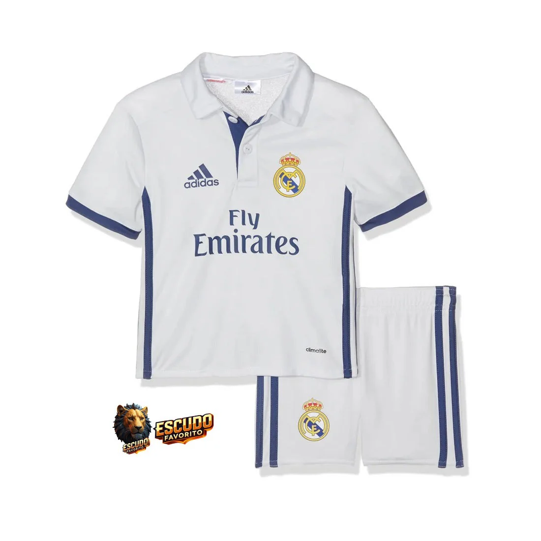 CAMISETA REAL MADRID I 16/17 EQUIPACIÓN PARA NIÑOS (RETRO)