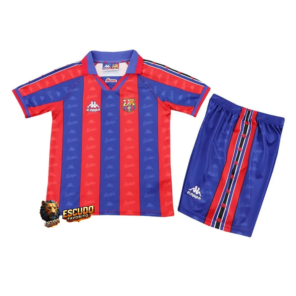 CAMISETA BARCELONA I 96/97 EQUIPACIÓN PARA NIÑOS (RETRO)