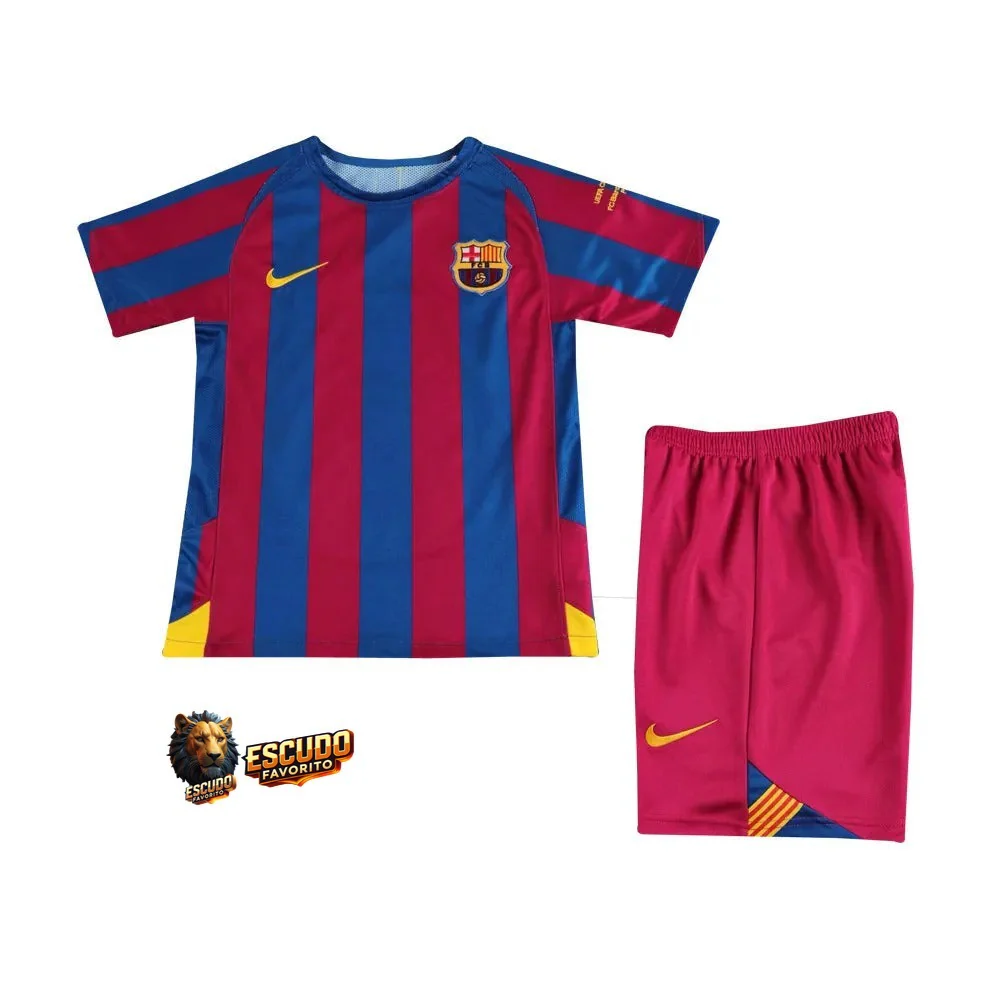 CAMISETA BARCELONA I 05/06 EQUIPACIÓN PARA NIÑOS (RETRO)