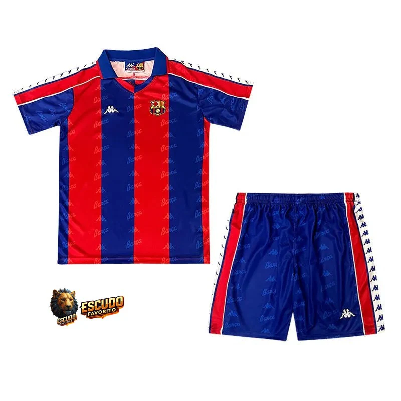 CAMISETA BARCELONA I 92/95 EQUIPACIÓN PARA NIÑOS (RETRO)