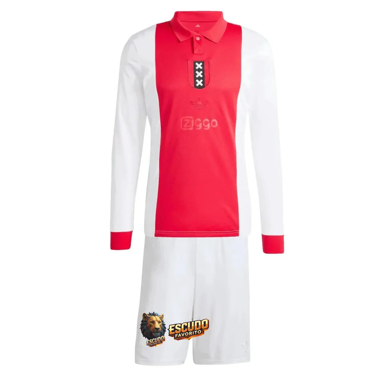 AJAX I 25/26 125TH EQUIPACIÓN PARA NIÑOS MANGA LARGA