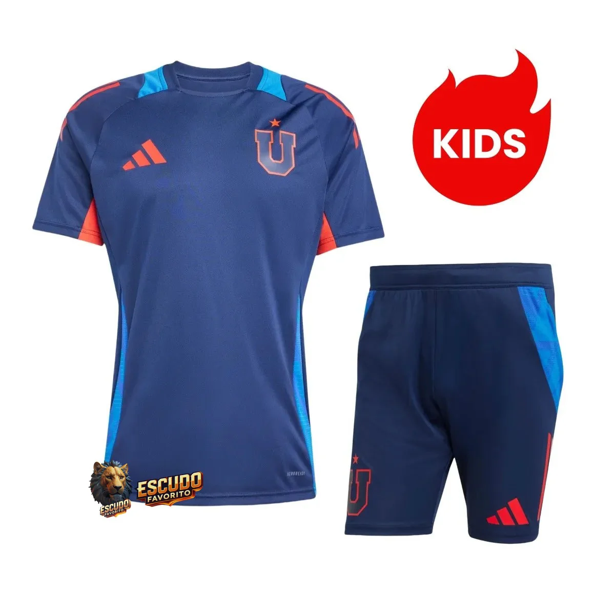 CAMISETA UNIVERSIDAD DE CHILE ENTRENAMIENTO 25/26 EQUIPACIÓN PARA NIÑOS