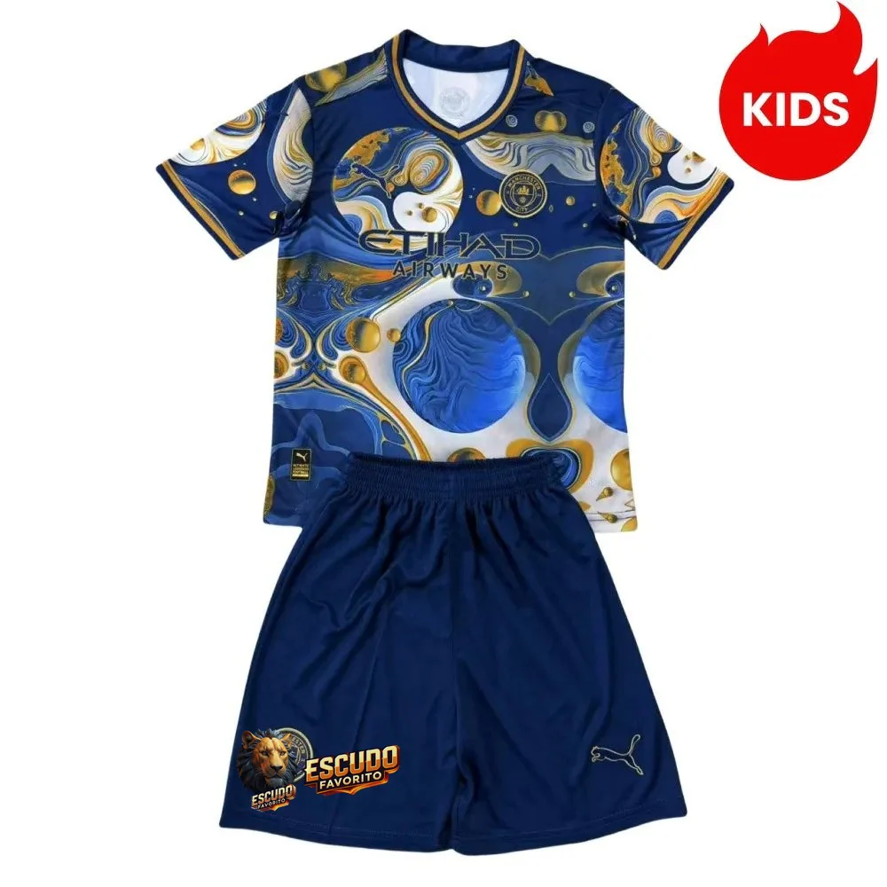 CAMISETA MANCHESTER CITY EDICIÓN ESPECIAL 25/26 EQUIPACIÓN PARA NIÑOS