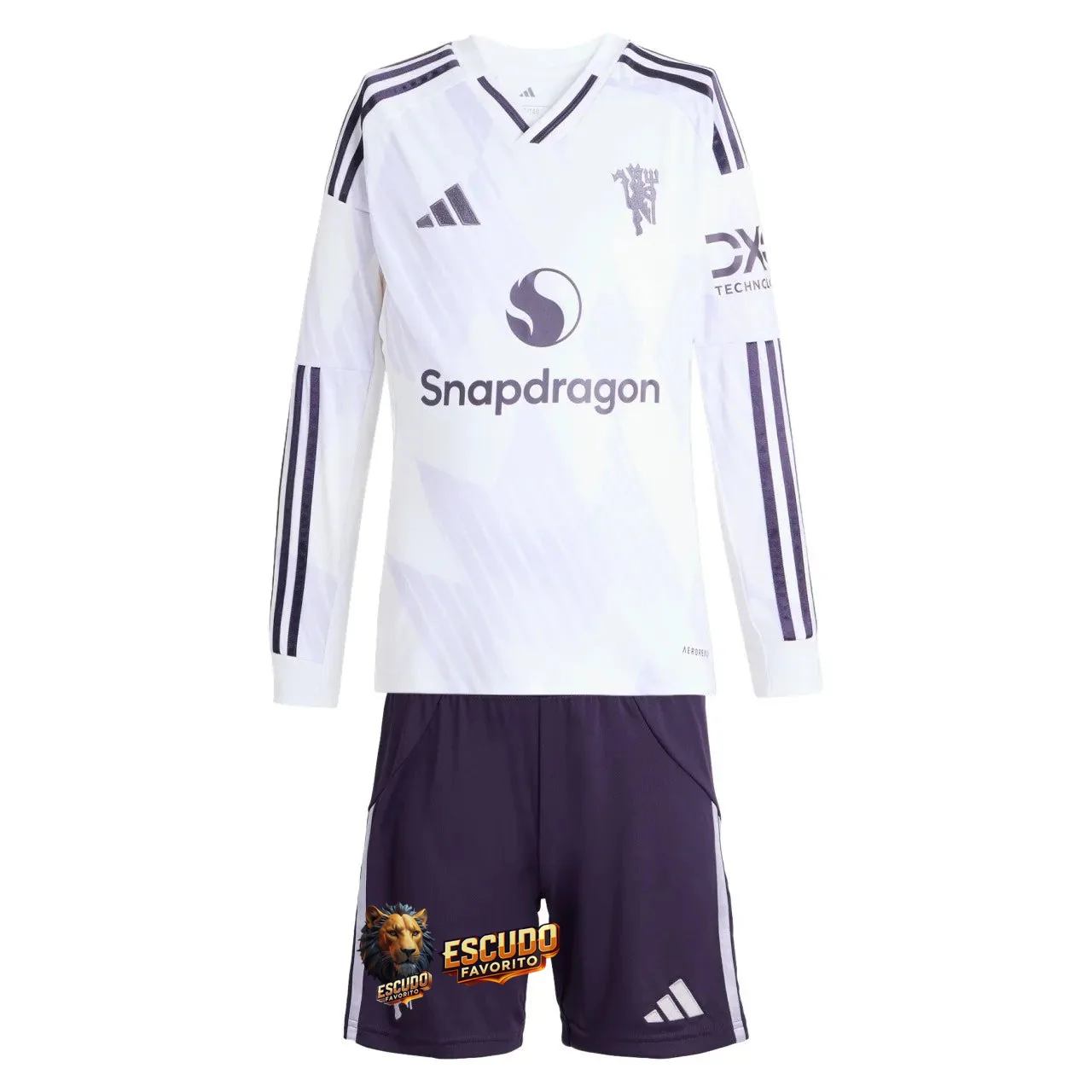 CAMISETA MANCHESTER UNITED MANGA LARGA II 25/26 EQUIPACIÓN PARA NIÑOS