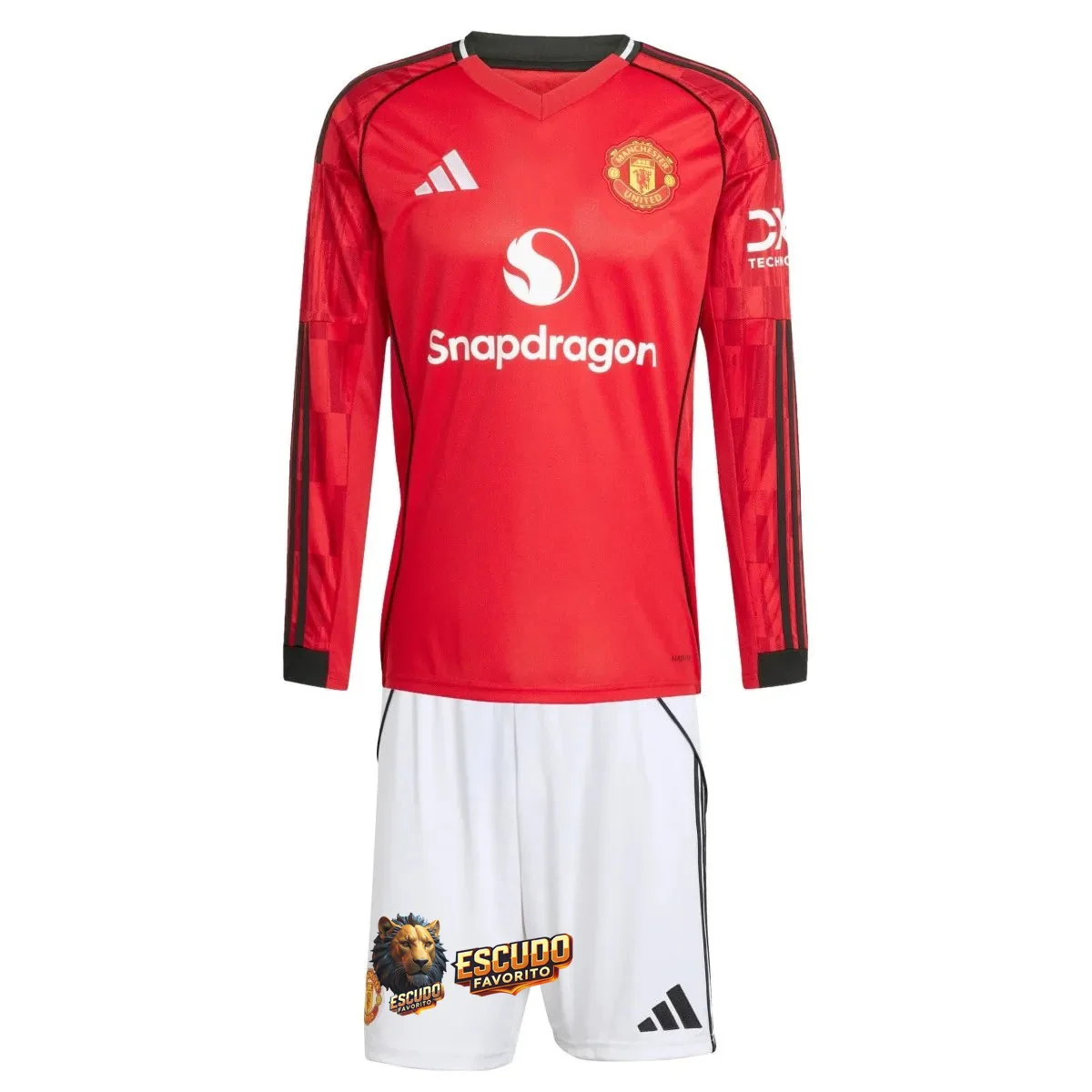 CAMISETA MANCHESTER UNITED MANGA LARGA I 25/26 EQUIPACIÓN PARA NIÑOS