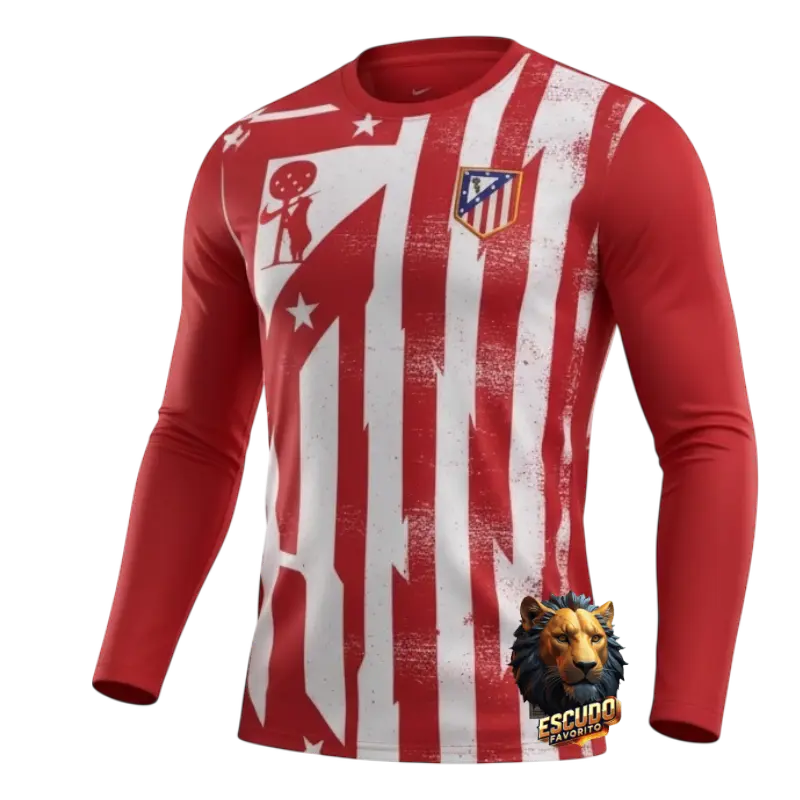 ATLÉTICO DE MADRID PREPARTIDO I 25-26 MANGA LARGA HOMBRE