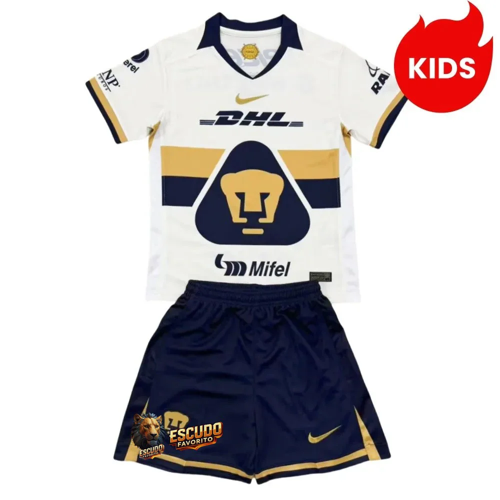 CAMISETA PUMAS I 25/26 EQUIPACIÓN PARA NIÑOS