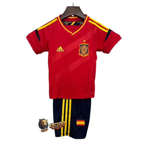 CAMISETA ESPAÑA I 2012 RETRO EQUIPACIÓN PARA NIÑOS