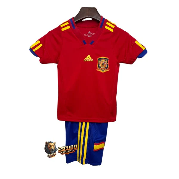 CAMISETA ESPAÑA I 2010 RETRO EQUIPACIÓN PARA NIÑOS