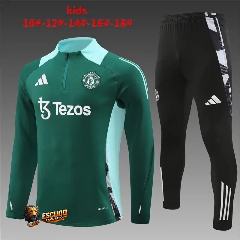 CHÁNDAL + PANTALONES PARA NIÑOS MANCHESTER UNITED ENTRENAMIENTO III 24/25 HOMBRE