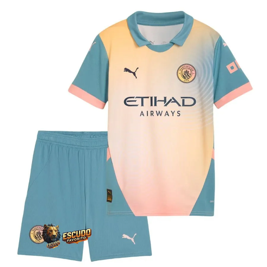 CAMISETA MANCHESTER CITY IV 24/25 EQUIPACIÓN PARA NIÑOS