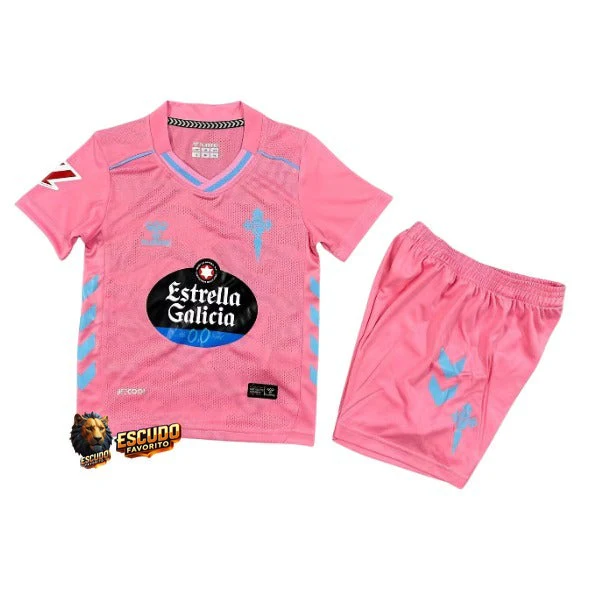 CELTA DE VIGO III 25/26 ROSA EQUIPACIÓN PARA NIÑOS