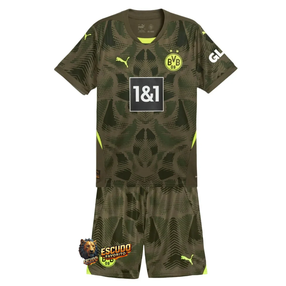 BORUSSIA DORTMUND PORTERO 24/25 EQUIPACIÓN PARA NIÑOS