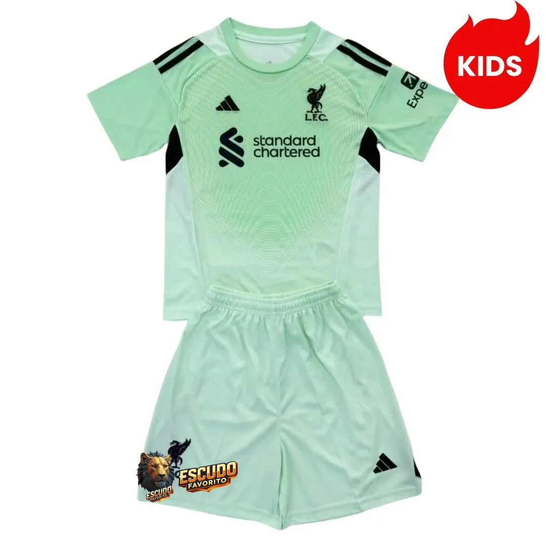CAMISETA LIVERPOOL III 25/26 PORTERO EQUIPACIÓN PARA NIÑOS