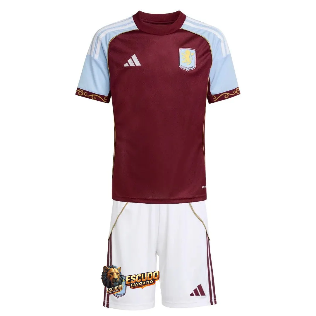 CAMISETA ASTON VILLA I 25/26 EQUIPACIÓN PARA NIÑOS