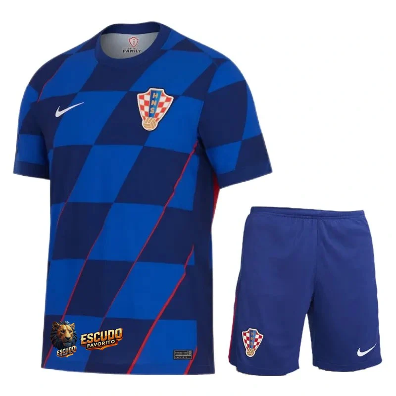 CAMISETA CROACIA II EURO 2024 EQUIPACIÓN PARA NIÑOS