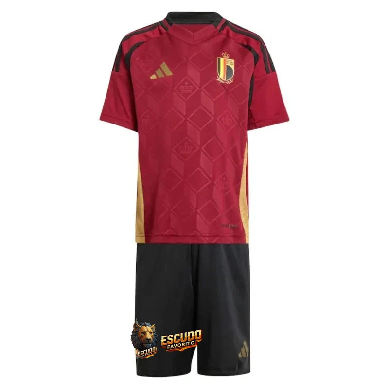 CAMISETA BELGICA I EURO 2024 EQUIPACIÓN PARA NIÑOS