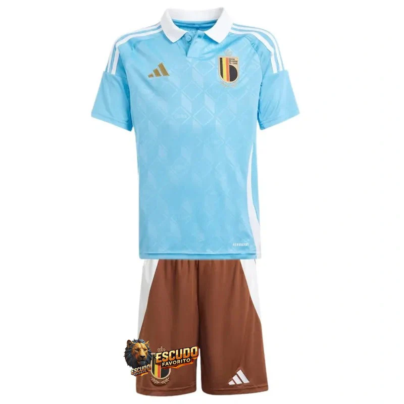 CAMISETA BELGICA II EURO 2024 EQUIPACIÓN PARA NIÑOS