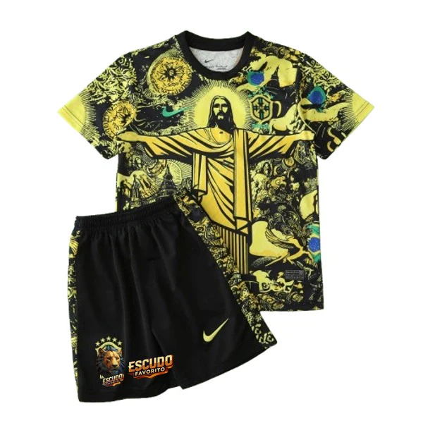 CAMISETA BRASIL EDICIÓN ESPECIAL AMARILLO EQUIPACIÓN PARA NIÑOS