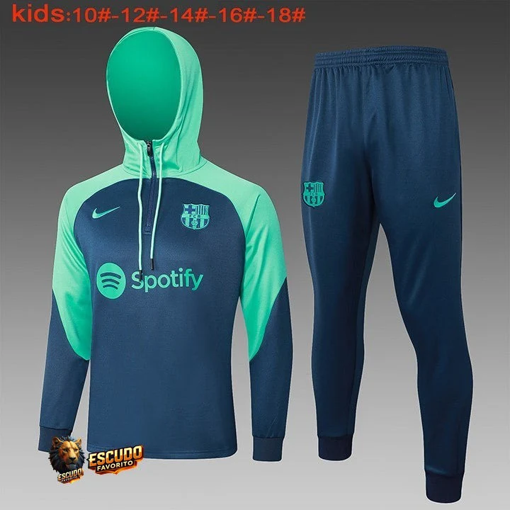 CHÁNDAL + PANTALONES PARA NIÑOS BARCELONA II ENTRENAMIENTO 23/24 HOMBRE
