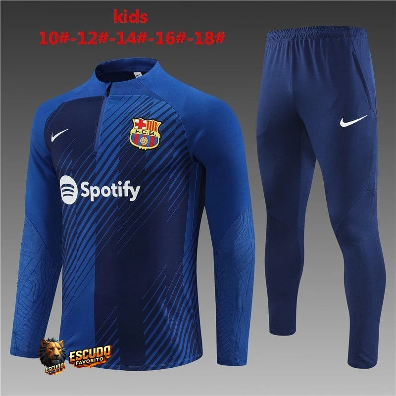 CHÁNDAL + PANTALONES PARA NIÑOS BARCELONA IV ENTRENAMIENTO 23/24 HOMBRE