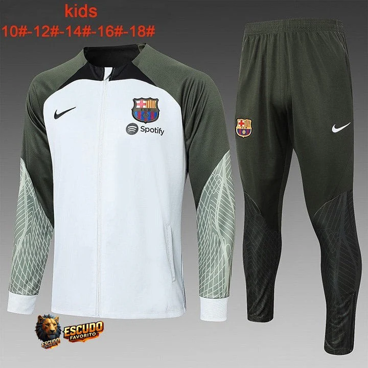 CHÁNDAL + PANTALONES PARA NIÑOS BARCELONA XV ENTRENAMIENTO 23/24 HOMBRE