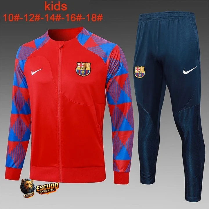 CHÁNDAL + PANTALONES PARA NIÑOS BARCELONA XXII ENTRENAMIENTO 23/24 HOMBRE