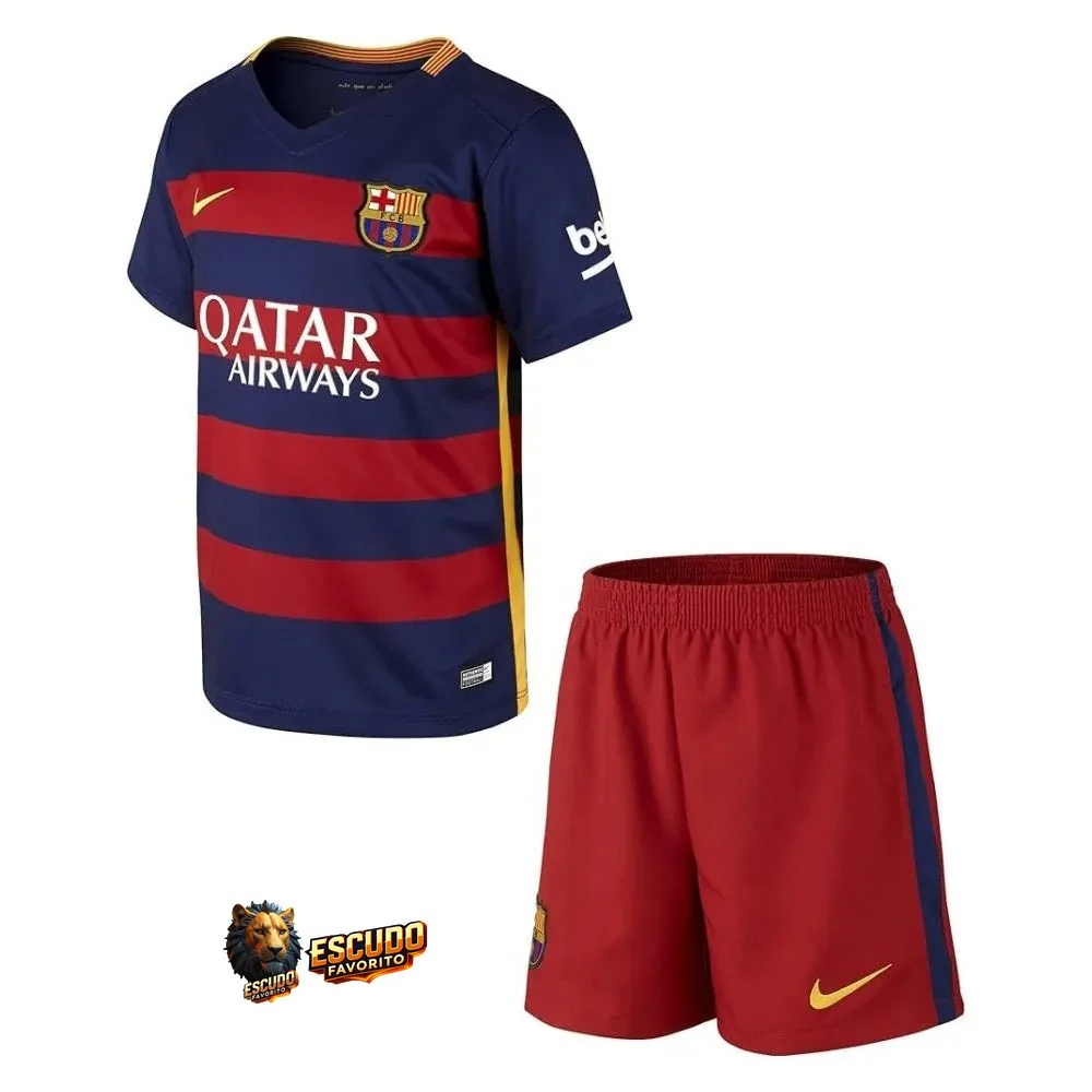 CAMISETA BARCELONA I 15/16 EQUIPACIÓN PARA NIÑOS (RETRO)