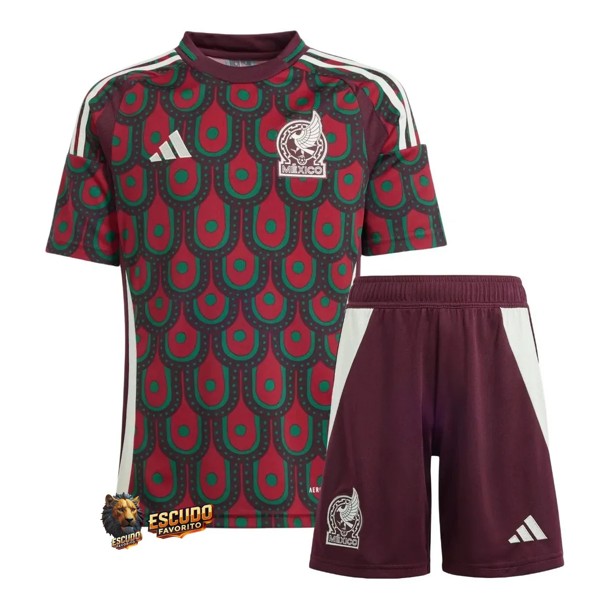 CAMISETA MEXICO I 2024 EQUIPACIÓN PARA NIÑOS