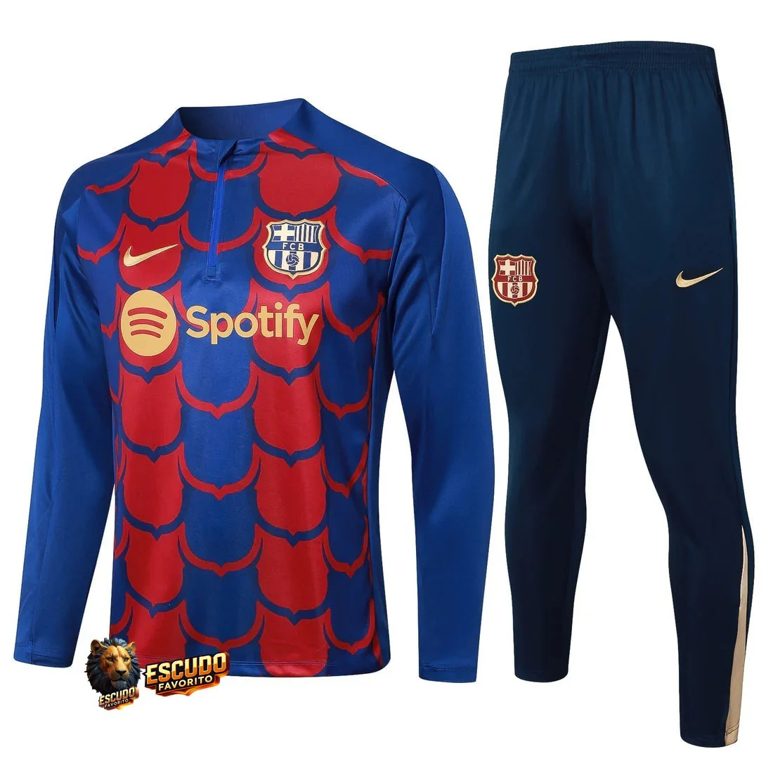 CHÁNDAL + PANTALONES PARA NIÑOS BARCELONA IV ENTRENAMIENTO 24/25 HOMBRE