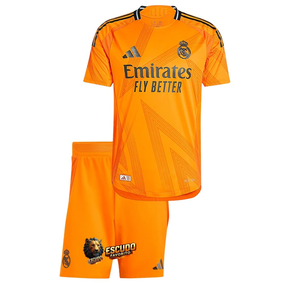 REAL MADRID II 24/25 NARANJA EQUIPACIÓN PARA NIÑOS