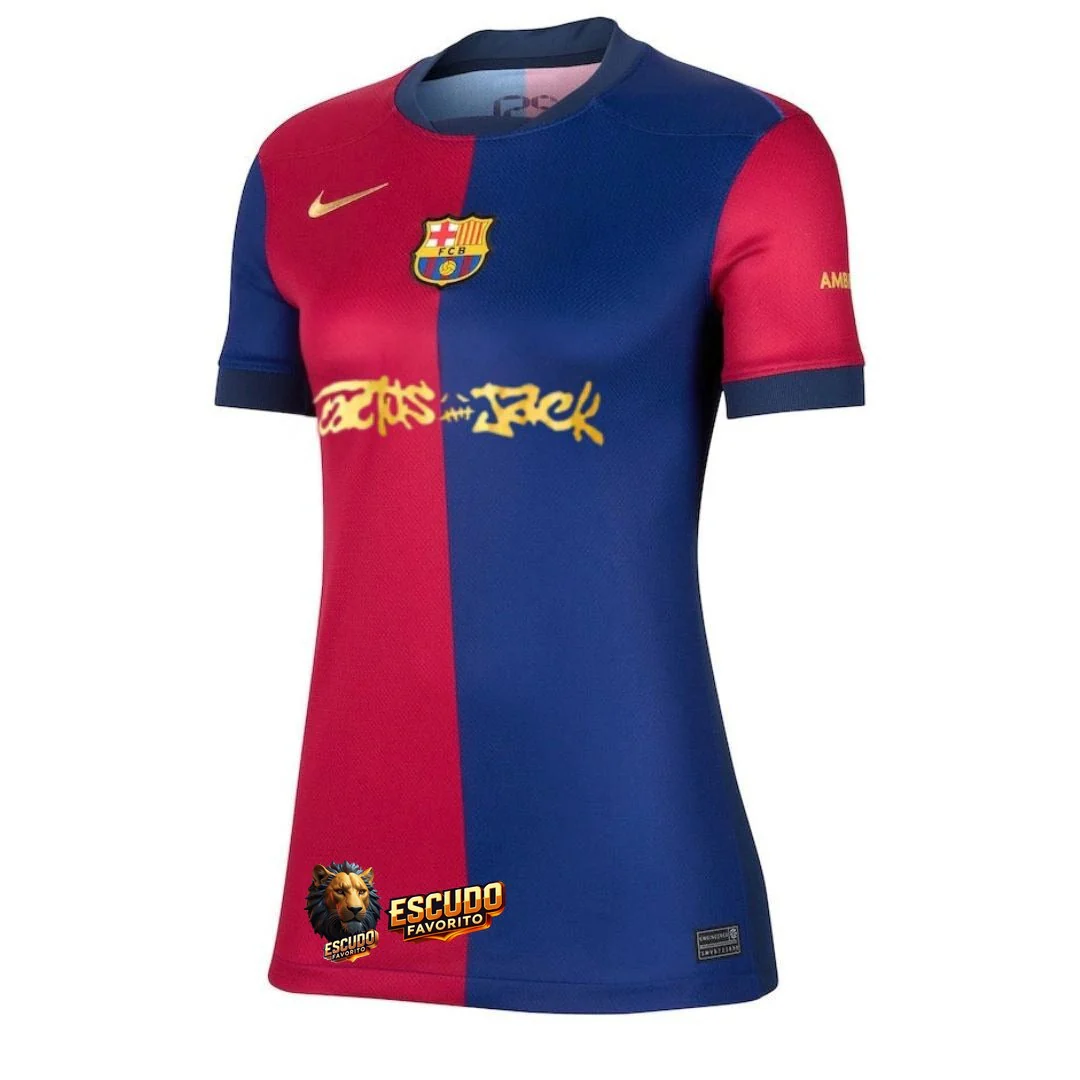 CAMISETA BARCELONA TRAVIS SCOTT I 24/25 MUJER