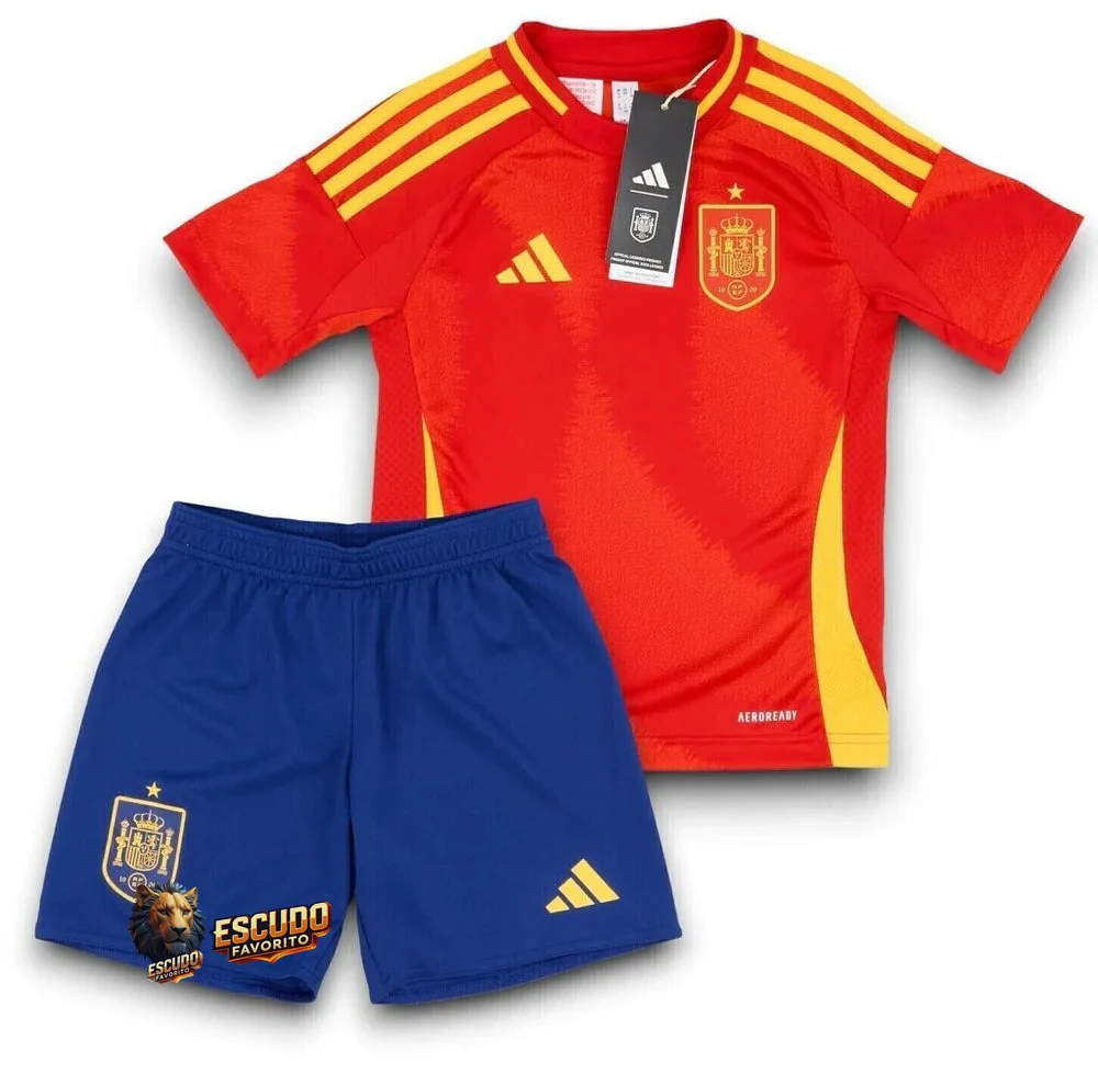 CAMISETA ESPAÑA I EURO 2024 EQUIPACIÓN PARA NIÑOS
